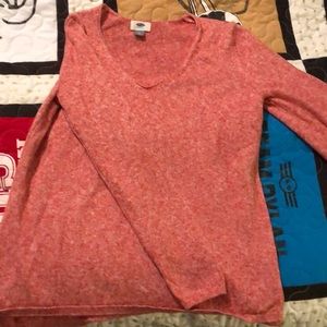 Women’s Old Navy Coral V-Neck Sweater